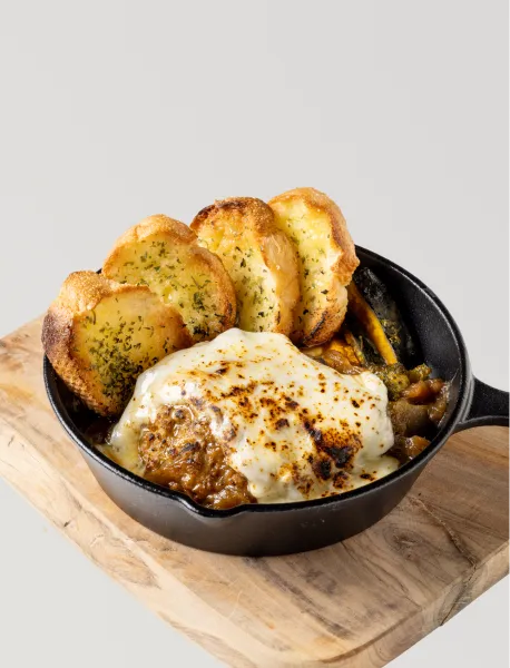Hamburg Steak with Melted Cheese